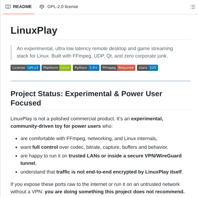 Techlm77 Linuxplay screenshot