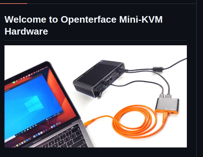 Techxartisanstudio Openterface_mini Kvm_hardware screenshot