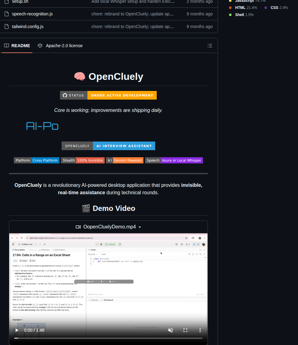 Techycsr Opencluely screenshot