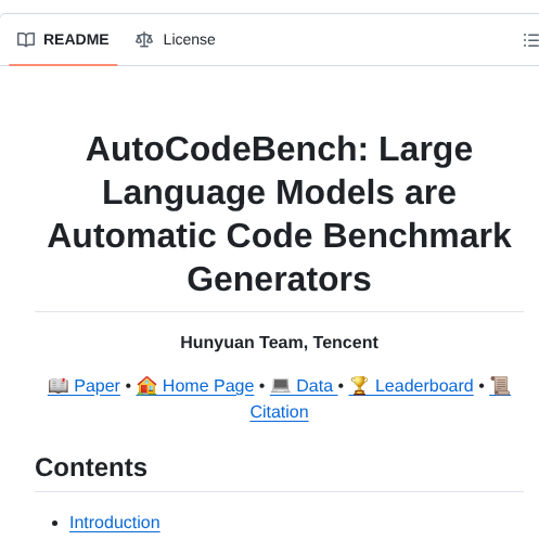 Tencent Hunyuan Autocodebenchmark screenshot