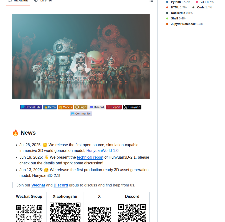 Tencent Hunyuan Hunyuan3d 2.1 screenshot
