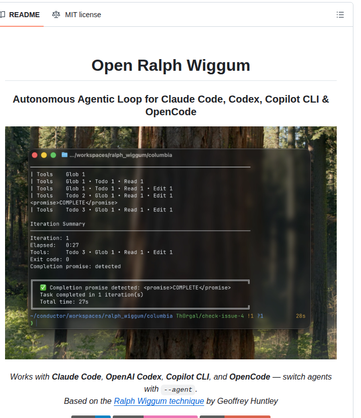 Th0rgal Open Ralph Wiggum screenshot