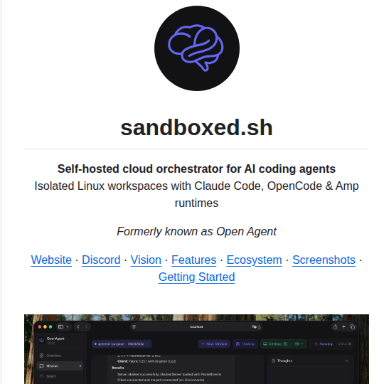 Th0rgal Sandboxed.sh screenshot