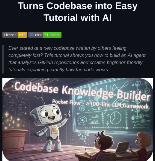 The Pocket Pocketflow Tutorial Codebase Knowledge screenshot