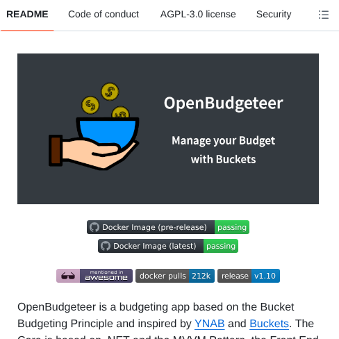 Theaxelander Openbudgeteer screenshot