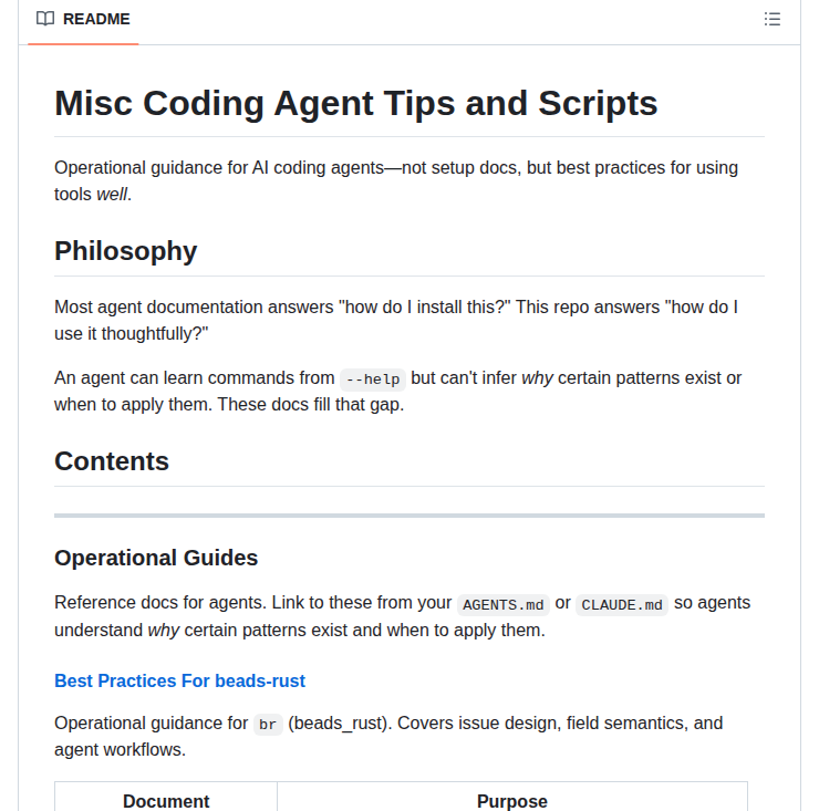 Theeditor Misc_coding_agent_tips_and_scripts screenshot