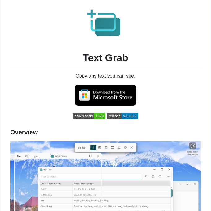 Thejoefin Text Grab screenshot