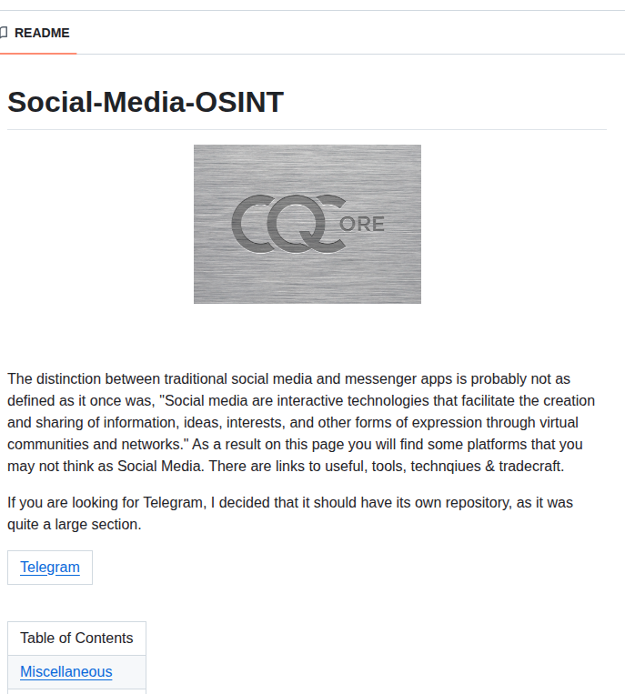 The Osint Toolbox Social Media Osint screenshot