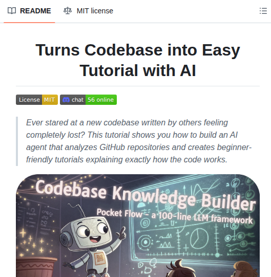The Pocket Pocketflow Tutorial Codebase Knowledge screenshot