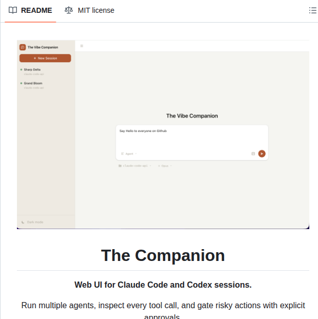 The Vibe Company Companion screenshot
