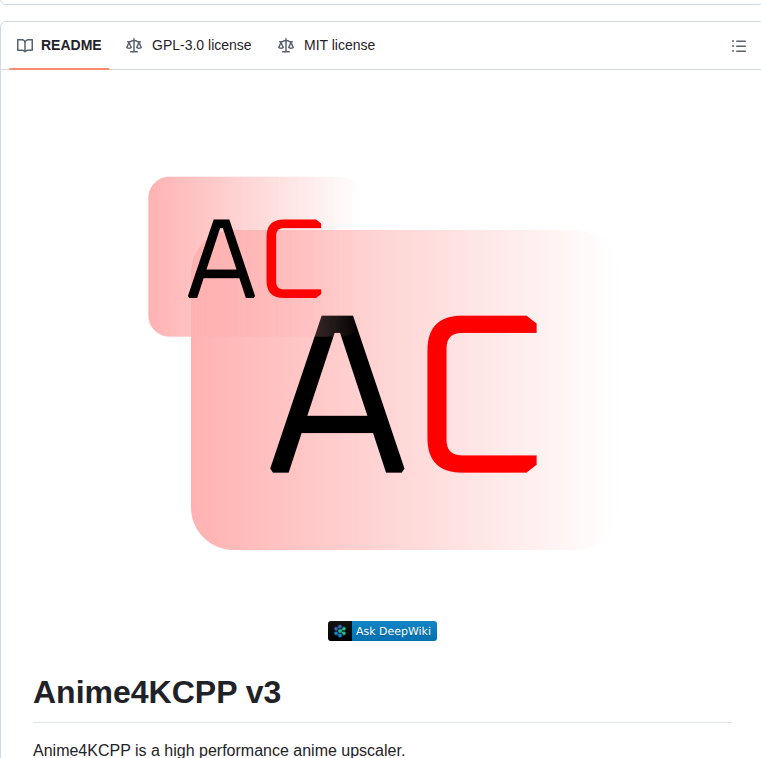 Tianzerl Anime4kcpp screenshot