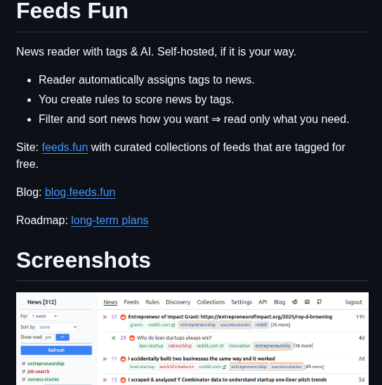 Tiendil Feeds.fun screenshot