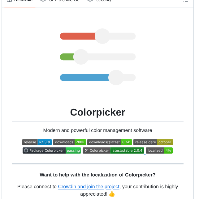 Toinane Colorpicker screenshot