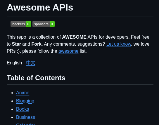 Tonnyl Awesome_apis screenshot