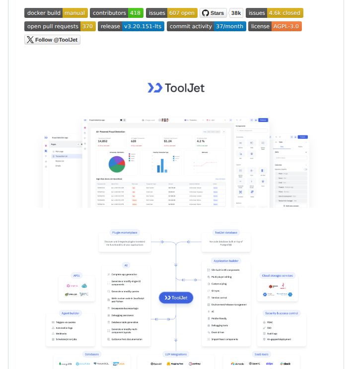 Tooljet Tooljet screenshot