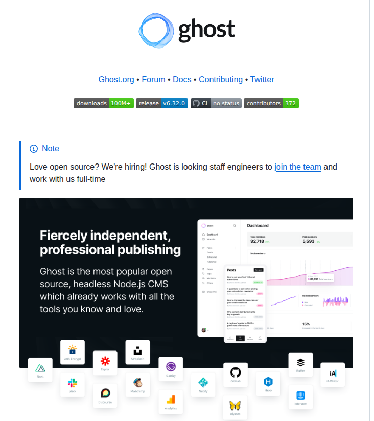 Tryghost Ghost screenshot