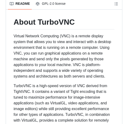 Turbovnc Turbovnc screenshot