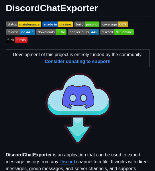 Tyrrrz Discordchatexporter screenshot