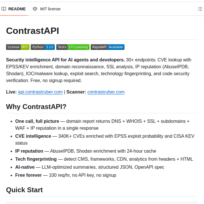 Upinar Contrastapi screenshot