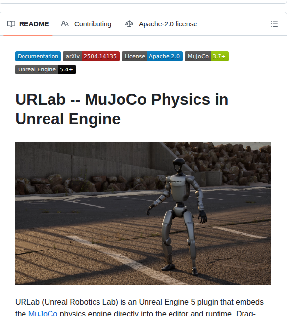 Urlab Sim Unrealroboticslab screenshot