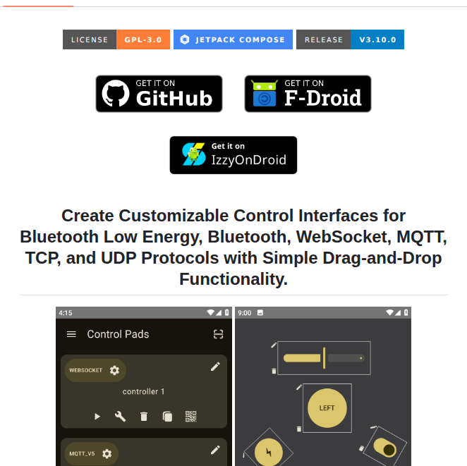 Umercodez Droidpad screenshot