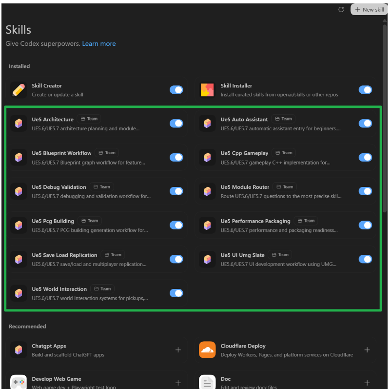 Unrealxu Unrealengine5 Skills screenshot