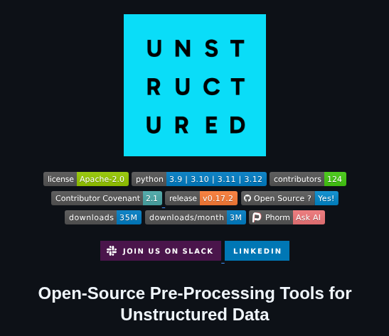 Unstructured Io Unstructured screenshot