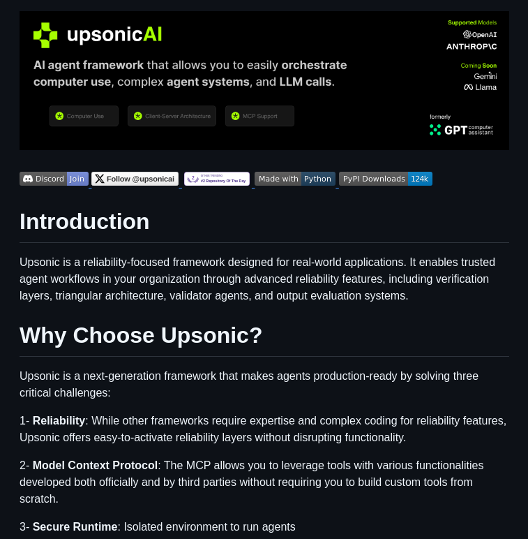 Upsonic Upsonic screenshot