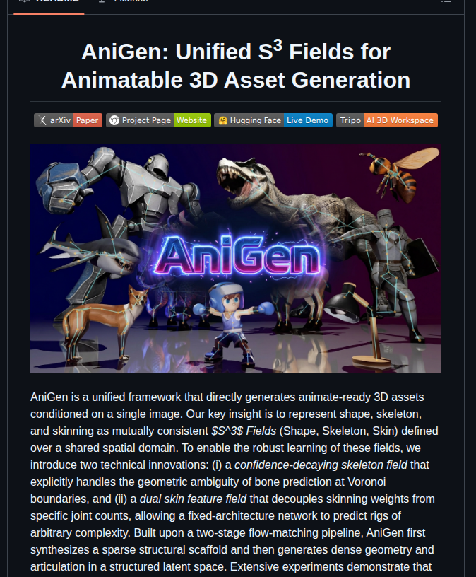 Vast Ai Research Anigen screenshot