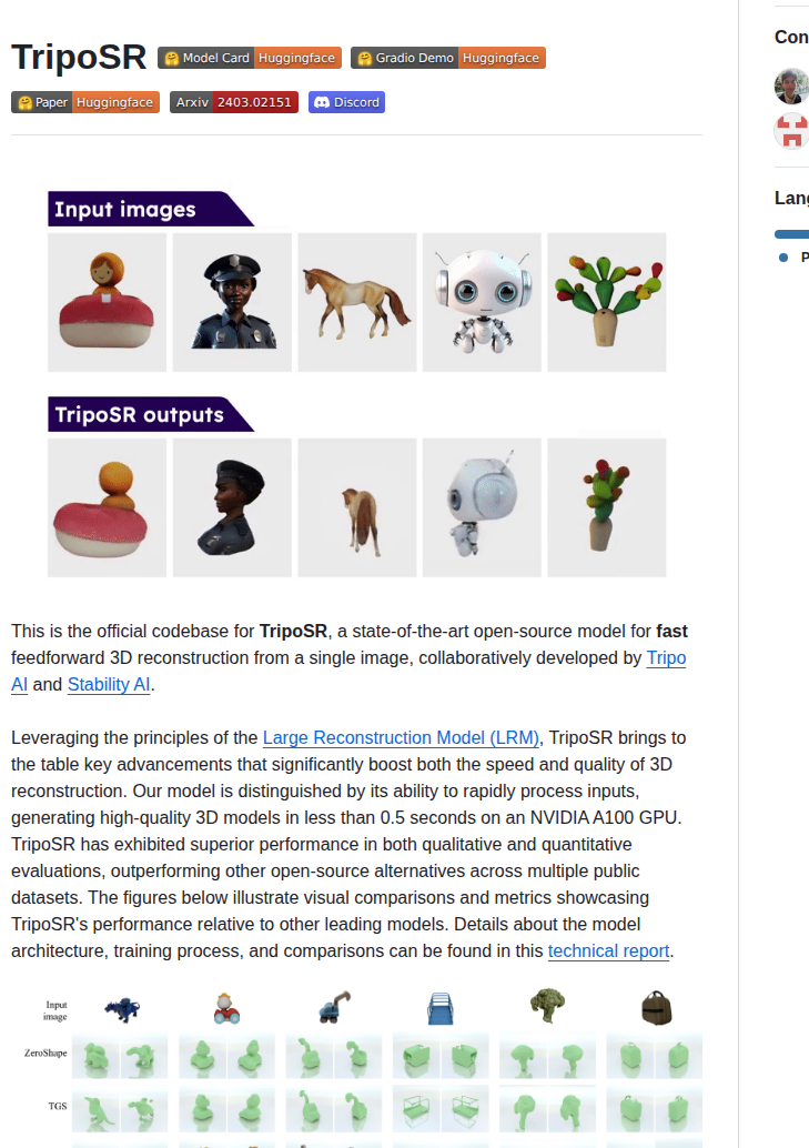 Vast Ai Research Triposr screenshot