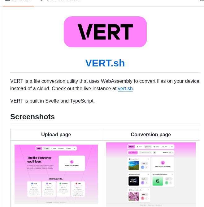 Vert Sh Vert screenshot