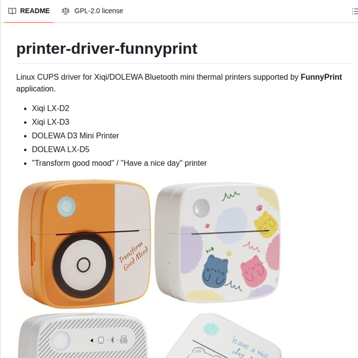 Valdikss Printer Driver Funnyprint screenshot