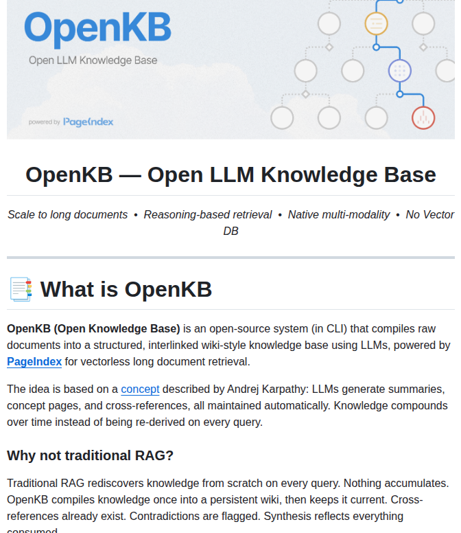 Vectifyai Openkb screenshot