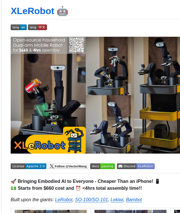 Vector Wangel Xlerobot screenshot