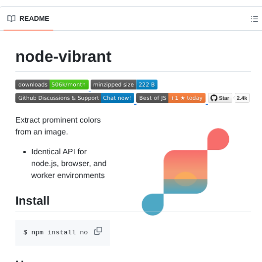 Vibrant Colors Node Vibrant screenshot