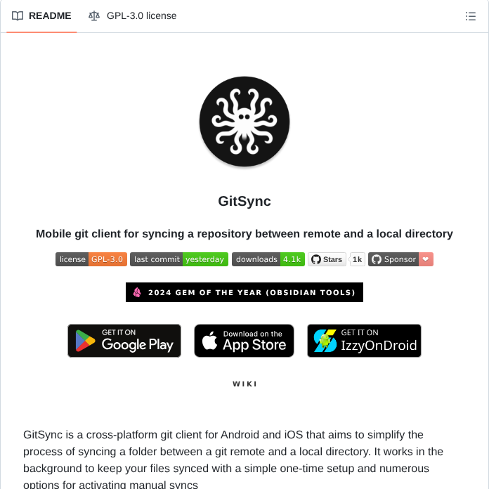 Viscouspot Gitsync screenshot
