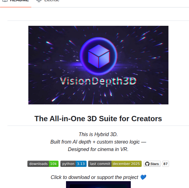 Visiondepth Visiondepth3d screenshot