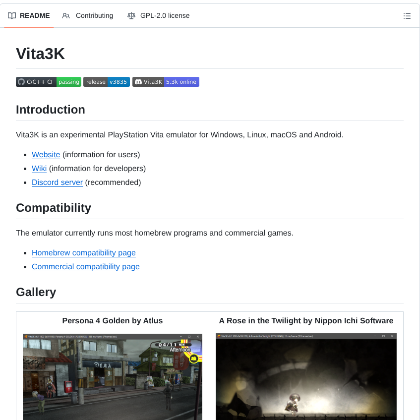 Vita3k Vita3k screenshot