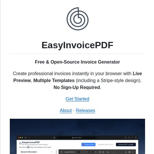 Vladsez Easy Invoice Pdf screenshot