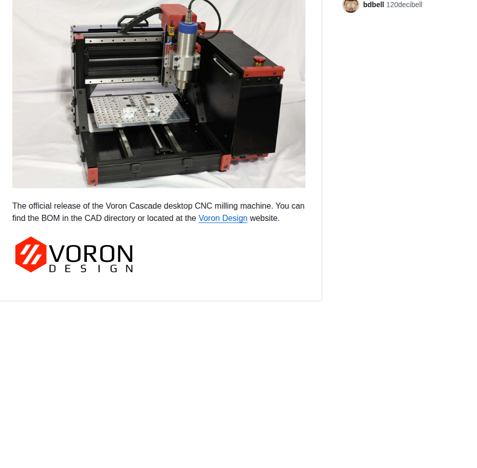 Vorondesign Voron Cascade screenshot