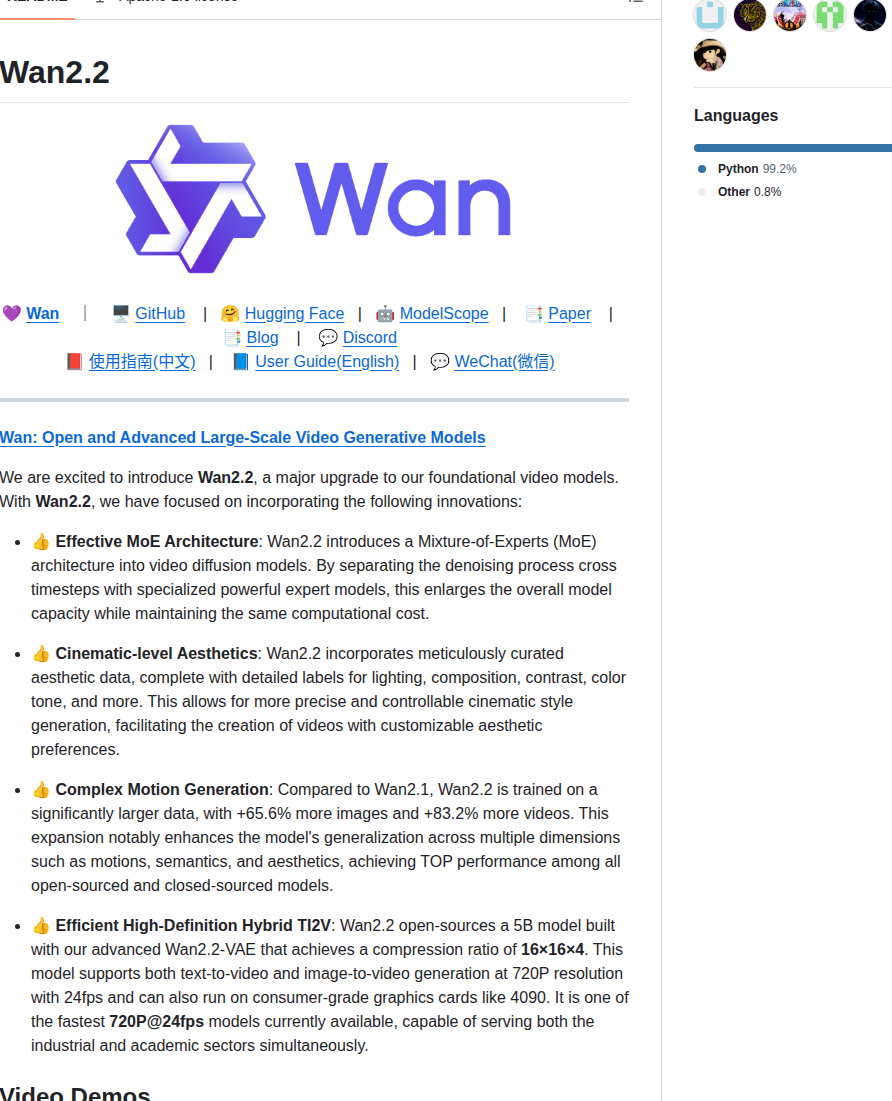 Wan Video Wan2.2 screenshot