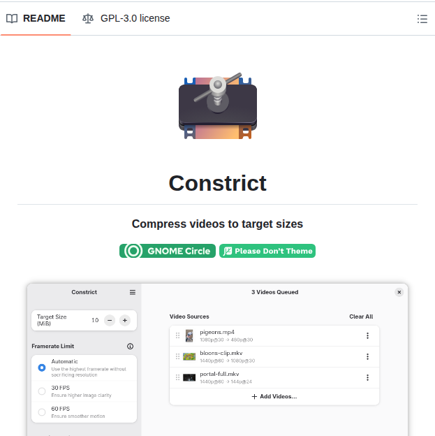 Wartybix Constrict screenshot