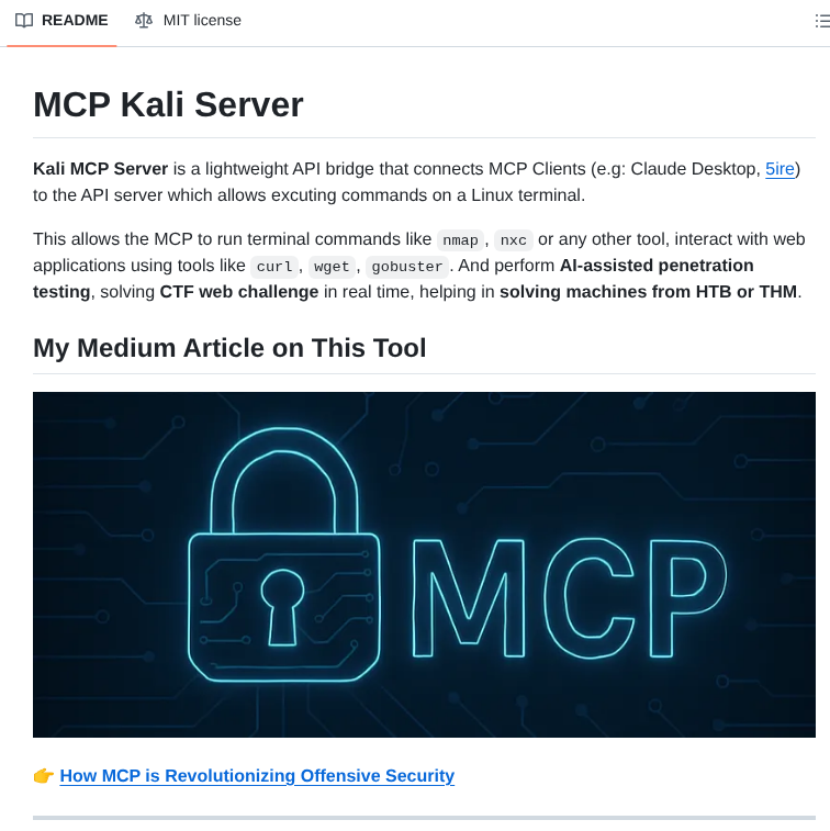 Wh0am123 Mcp Kali Server screenshot