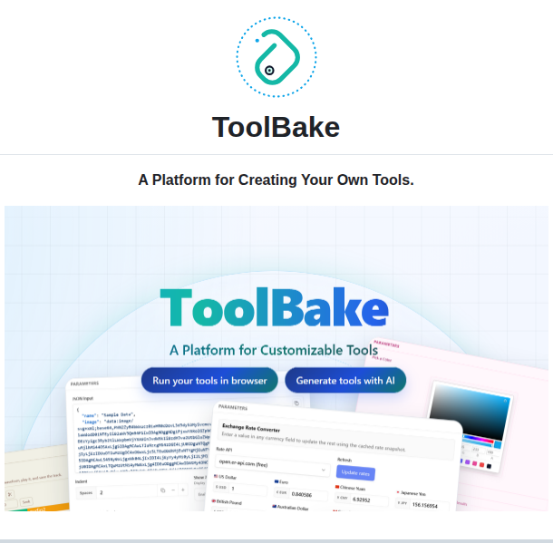 Wonderfulsoap Toolbake screenshot