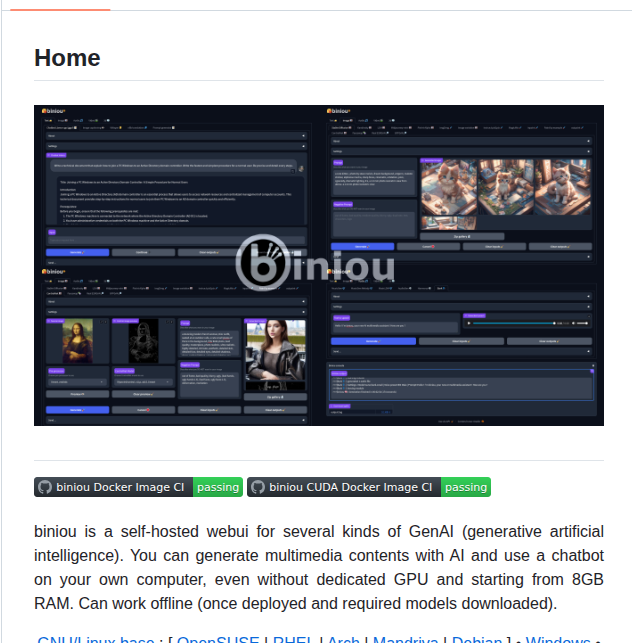 Woolverine94 Biniou screenshot