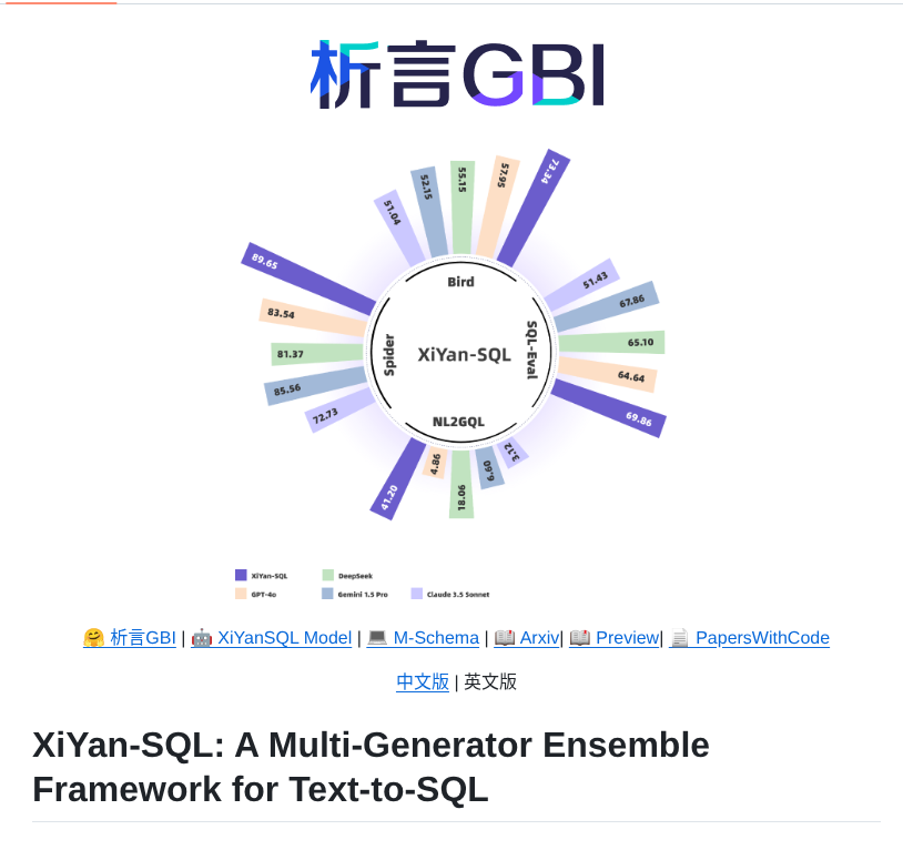 Xgenerationlab Xiyan Sql screenshot