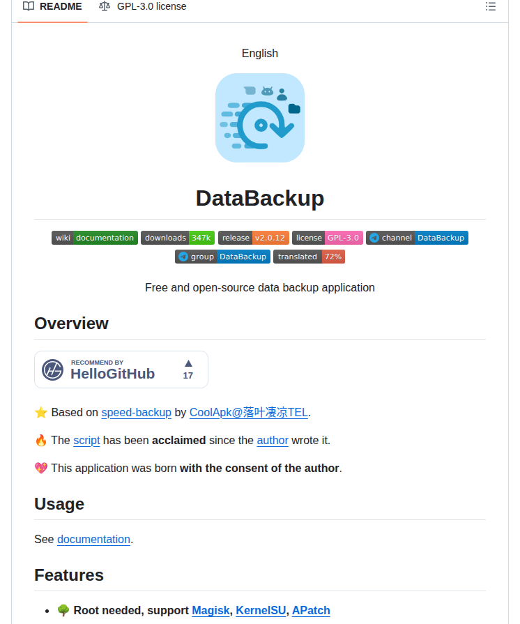 Xayahsususu Android Databackup screenshot
