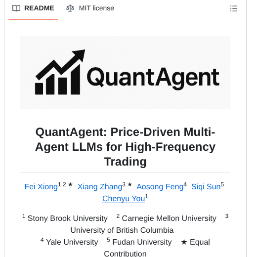 Y Research Sbu Quantagent screenshot