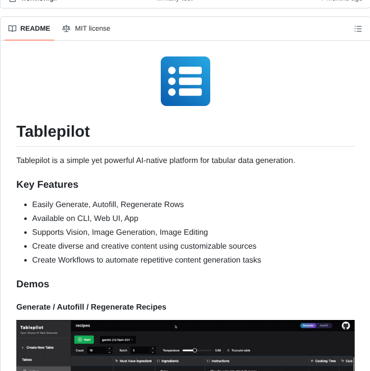 Yiling J Tablepilot screenshot