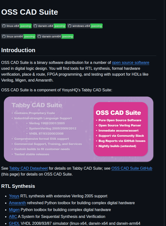 Yosyshq Oss Cad Suite Build screenshot